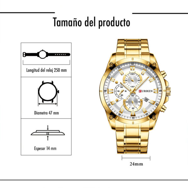 170239167217023916725.jpg Reloj Curren 8360 Cuarzo Acero Acero Inoxidabl