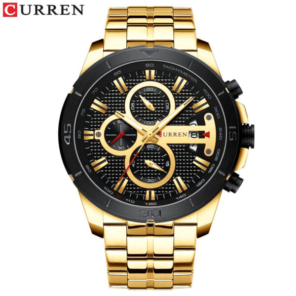 170239207217023920721.jpg Reloj Curren 8337 Hombre Cronografo Acero Inox