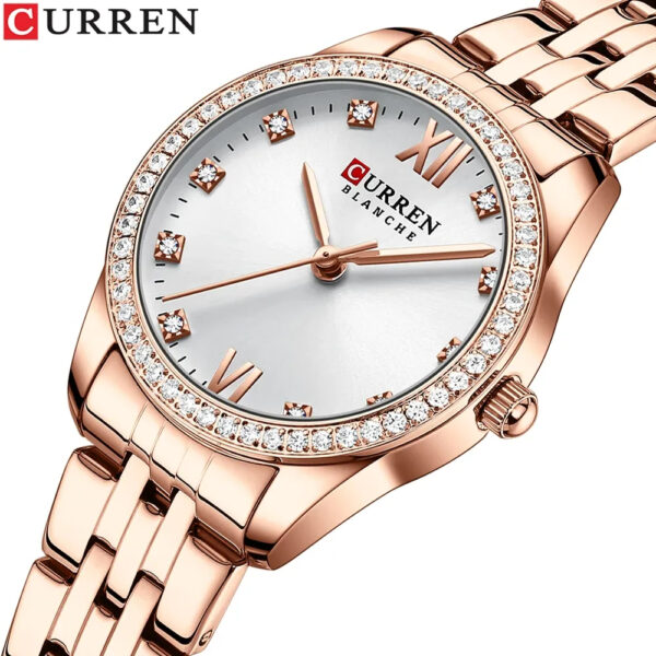 17019761191701976119He9bf9f01dd1c458cbc309a4473fe88fbV.jpeg Reloj Curren 9086 En Acero Para Mujer