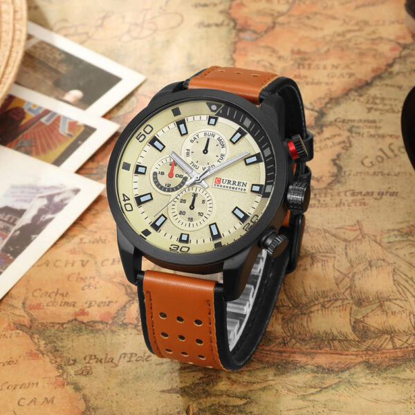 170198430517019843057.jpg Reloj Curren 8250 Cuarzo Correa De Cueroo