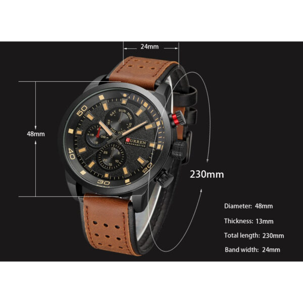 170198430517019843059.jpg Reloj Curren 8250 Cuarzo Correa De Cueroo