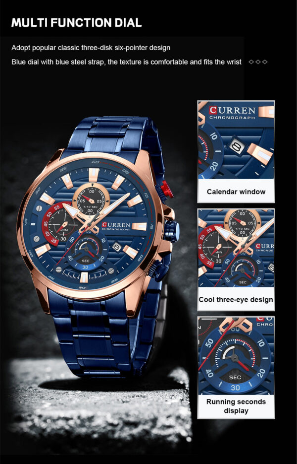 Reloj Curren 8415 Acero Acero Inoxidable