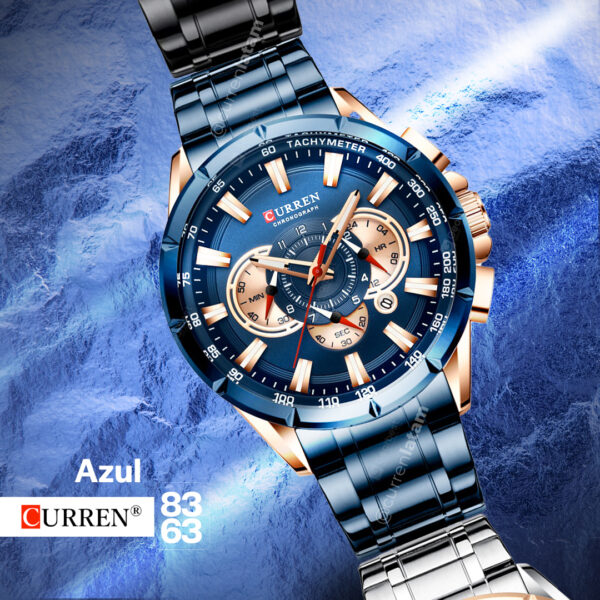 Reloj Curren 8363 Cuarzo Acero Acero Inoxidabl