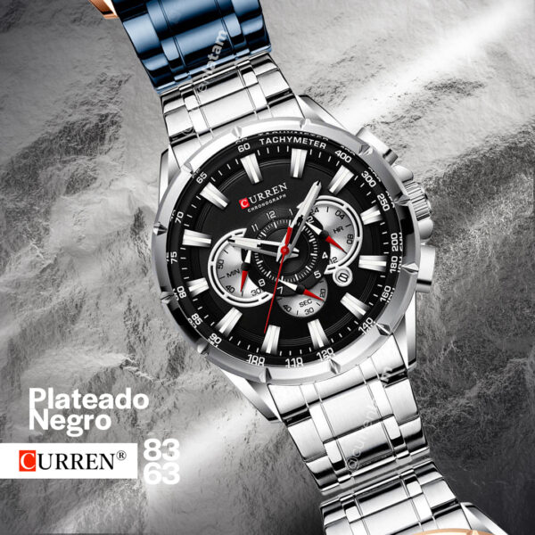 Reloj Curren 8363 Cuarzo Acero Acero Inoxidabl