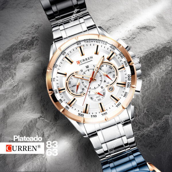 Reloj Curren 8363 Cuarzo Acero Acero Inoxidabl