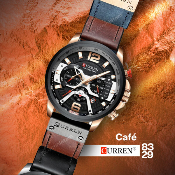 17019848581701984858UR6DatECnpfkgf1AEidc6WgTVS7RTzvZ6rMydgq5.jpg Reloj Curren 8329 Cronografo Cueroo