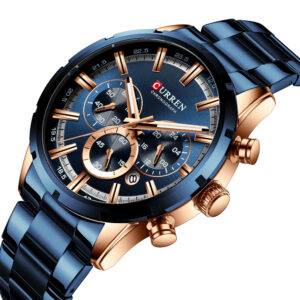 Reloj Curren 8355 Cronogr En Acero Acero Inoxi