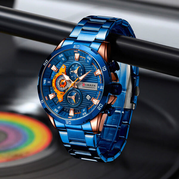 17023920711702392071JTjdj1V4mmMqLdE8VB2Zq81rqDopicn15DLXtQsC.jpeg Reloj Curren 8402 Cuarzo Acero Acero Inoxidabl