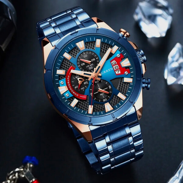 17023920711702392071XEaugyx7WOvkCxEXyGzhheSwkgVYmL7MKhDYBOhT.jpeg Reloj Curren 8401 Cuarzo Acero Acero Inoxidabl