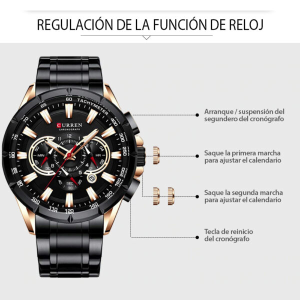 Reloj Curren 8363 Cuarzo Acero Acero Inoxidabl