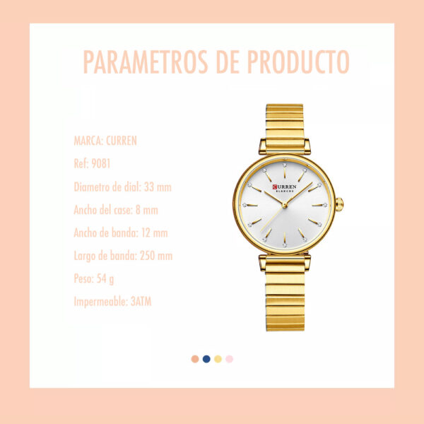 170239397317023939733.jpg Reloj Curren 9081 Acero Mujer Elegante