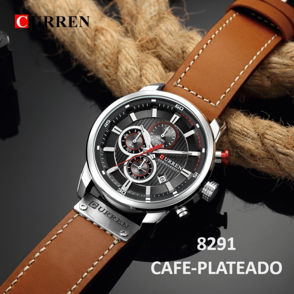 17024894811.5.png Reloj Curren 8291 Cuarzo Correa De Cueroo