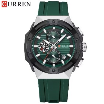 17277322888462-VD.jpg Reloj Curren 8462 Silicona Crono Funcion