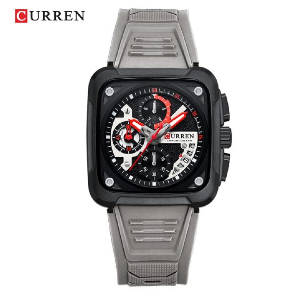 Reloj Curren 8461 Silicona Crono Funcion