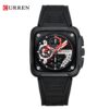 Reloj Curren 8461 Silicona Crono Funcion