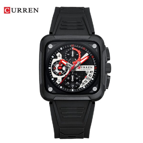 Reloj Curren 8461 Silicona Crono Funcion