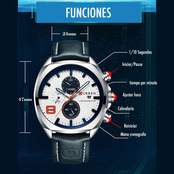 17514296373.jpg Reloj Curren 8324 Cuarzo Correa De Cueroo